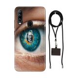 Senada General Mobile Gm 20 Pro İle Uyumlu Kılıf Atatürk Yolunda Desenli Silikon İpli Boyun Askı Aparatı
