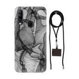 Senada General Mobile Gm 20 Pro İle Uyumlu Kılıf Black Art Desenli Silikon İpli Boyun Askı Aparatı