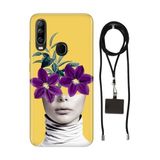 Senada General Mobile Gm 20 Pro İle Uyumlu Kılıf Gerçeküstü Desenli Silikon İpli Boyun Askı Aparatı