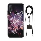Senada General Mobile Gm 20 Pro İle Uyumlu Kılıf Gezegenler Desenli Silikon İpli Boyun Askı Aparatı