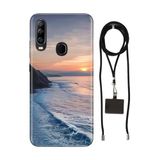 Senada General Mobile Gm 20 Pro İle Uyumlu Kılıf Huzur Desenli Silikon İpli Boyun Askı Aparatı