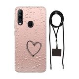 Senada General Mobile Gm 20 Pro İle Uyumlu Kılıf Kalbim Desenli Silikon İpli Boyun Askı Aparatı