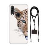 Senada General Mobile Gm 20 Pro İle Uyumlu Kılıf Kaplan Desenli Silikon İpli Boyun Askı Aparatı