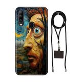 Senada General Mobile Gm 20 Pro İle Uyumlu Kılıf Nft Desenli Silikon İpli Boyun Askı Aparatı