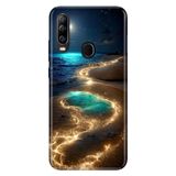 Senada General Mobile GM 20 Pro ile Uyumlu Kılıf Resimli Desenli Silikon Golden Beach