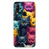 Senada General Mobile GM 20 Pro ile Uyumlu Kılıf Resimli Desenli Silikon Kedicikler