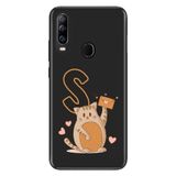 Senada General Mobile GM 20 Pro ile Uyumlu Kılıf Resimli Desenli Silikon Kedili Ş Harfi