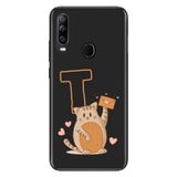 Senada General Mobile GM 20 Pro ile Uyumlu Kılıf Resimli Desenli Silikon Kedili T Harfi