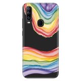 Senada General Mobile GM 20 Pro ile Uyumlu Kılıf Resimli Desenli Silikon Rainbow Ametist