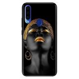 Senada General Mobile Gm 20 Pro İle Uyumlu Kılıf Silikon Desenli Tam Koruma Resimli Afrikalı Kız