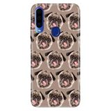 Senada General Mobile Gm 20 Pro İle Uyumlu Kılıf Silikon Desenli Tam Koruma Resimli Pug Pug Köpek