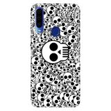 Senada General Mobile Gm 20 Pro İle Uyumlu Kılıf Silikon Desenli Tam Koruma Resimli Skull White