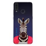Senada General Mobile Gm 20 Pro İle Uyumlu Kılıf Uyumlu 0.4Mm Lazer Kesim Silikon Kapak Şirin Zebra