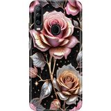 Senada General Mobile Gm 20 Pro Kılıf Desenli Baskılı Tpu Rubber Kapak Gold Gül - 001-Renkli