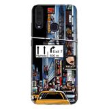 Senada General Mobile Gm 20 Pro Uyumlu İle Uyumlu Kılıf 0.4Mm Lazer Kesim Silikon Kapak Gece New York