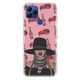 Senada General Mobile Gm 21 İle Uyumlu Kılıf 0.4Mm Lazer Kesim Silikon Kapak Art Chili Girl