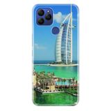 Senada General Mobile Gm 21 İle Uyumlu Kılıf 0.4Mm Lazer Kesim Silikon Kapak Burj El Arab