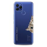 Senada General Mobile Gm 21 İle Uyumlu Kılıf 0.4Mm Lazer Kesim Silikon Kapak Cat Look