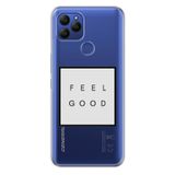 Senada General Mobile Gm 21 İle Uyumlu Kılıf 0.4Mm Lazer Kesim Silikon Kapak Feel Good
