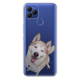 Senada General Mobile Gm 21 İle Uyumlu Kılıf 0.4Mm Lazer Kesim Silikon Kapak Hasky Dost