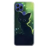 Senada General Mobile Gm 21 İle Uyumlu Kılıf 0.4Mm Lazer Kesim Silikon Kapak Küçük Kedi