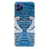 Senada General Mobile Gm 21 İle Uyumlu Kılıf 0.4Mm Lazer Kesim Silikon Kapak Kuğu,Color1271