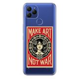 Senada General Mobile Gm 21 İle Uyumlu Kılıf 0.4Mm Lazer Kesim Silikon Kapak Make Art