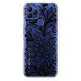 Senada General Mobile Gm 21 İle Uyumlu Kılıf 0.4Mm Lazer Kesim Silikon Kapak Mandala Gül