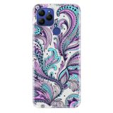 Senada General Mobile Gm 21 İle Uyumlu Kılıf 0.4Mm Lazer Kesim Silikon Kapak Mavi Mandala,Color1413