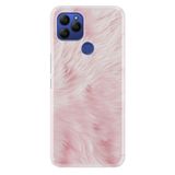 Senada General Mobile Gm 21 İle Uyumlu Kılıf 0.4Mm Lazer Kesim Silikon Kapak Pembe Tüy