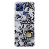 Senada General Mobile Gm 21 İle Uyumlu Kılıf 0.4Mm Lazer Kesim Silikon Kapak Penguenler