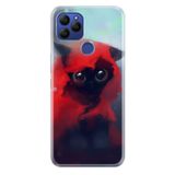 Senada General Mobile Gm 21 İle Uyumlu Kılıf 0.4Mm Lazer Kesim Silikon Kapak Red Cat