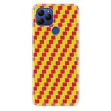 Senada General Mobile Gm 21 İle Uyumlu Kılıf 0.4Mm Lazer Kesim Silikon Kapak Sarı Kırmızı