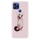 Senada General Mobile Gm 21 İle Uyumlu Kılıf 0.4Mm Lazer Kesim Silikon Kapak Siyam Kedi