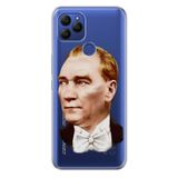 Senada General Mobile Gm 21 İle Uyumlu Kılıf 0.4Mm Lazer Kesim Silikon Kapak Smokin Atatürk