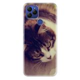 Senada General Mobile Gm 21 İle Uyumlu Kılıf 0.4Mm Lazer Kesim Silikon Kapak Tekir Kedi