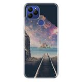 Senada General Mobile Gm 21 İle Uyumlu Kılıf 0.4Mm Lazer Kesim Silikon Kapak Tren Yolu
