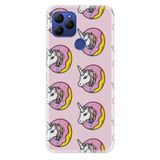 Senada General Mobile Gm 21 İle Uyumlu Kılıf 0.4Mm Lazer Kesim Silikon Kapak Unicorn Donut