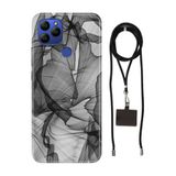 Senada General Mobile Gm 21 İle Uyumlu Kılıf Black Art Desenli Silikon İpli Boyun Askı Aparatı