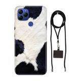Senada General Mobile Gm 21 İle Uyumlu Kılıf Coco Desenli Silikon İpli Boyun Askı Aparatı