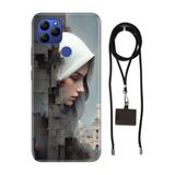 Senada General Mobile Gm 21 İle Uyumlu Kılıf Fantastik Desenli Silikon İpli Boyun Askı Aparatı