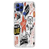 Senada General Mobile GM 21 ile Uyumlu Kılıf Resimli Desenli Silikon Love