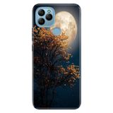 Senada General Mobile Gm 21 İle Uyumlu Kılıf Silikon Desenli Tam Koruma Resimli Dolunay