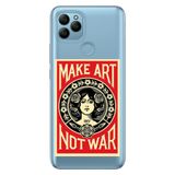Senada General Mobile Gm 21 İle Uyumlu Kılıf Silikon Desenli Tam Koruma Resimli Make Art