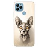 Senada General Mobile Gm 21 İle Uyumlu Kılıf Silikon Desenli Tam Koruma Resimli Sfenks Kedi