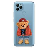 Senada General Mobile Gm 21 İle Uyumlu Kılıf Silikon Desenli Tam Koruma Resimli Teddybear
