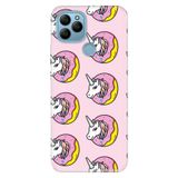 Senada General Mobile Gm 21 İle Uyumlu Kılıf Silikon Desenli Tam Koruma Resimli Unicorn Donut