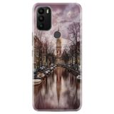 Senada General Mobile Gm 21 Plus İle Uyumlu Kılıf 0.4Mm Lazer Kesim Silikon Kapak Amsterdam