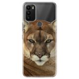 Senada General Mobile Gm 21 Plus İle Uyumlu Kılıf 0.4Mm Lazer Kesim Silikon Kapak Asil Aslan Kaplan