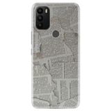 Senada General Mobile Gm 21 Plus İle Uyumlu Kılıf 0.4Mm Lazer Kesim Silikon Kapak Gazete News